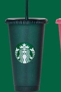 2020 holiday glitter cold cup